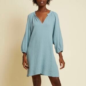 Womens Nation LTD - Nala Peasant Dress in Dusty Blue Size XS EUC!